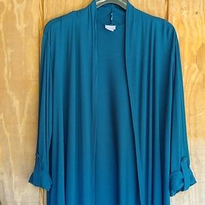 Women's 1X Laura Scott Open Front Cardigan